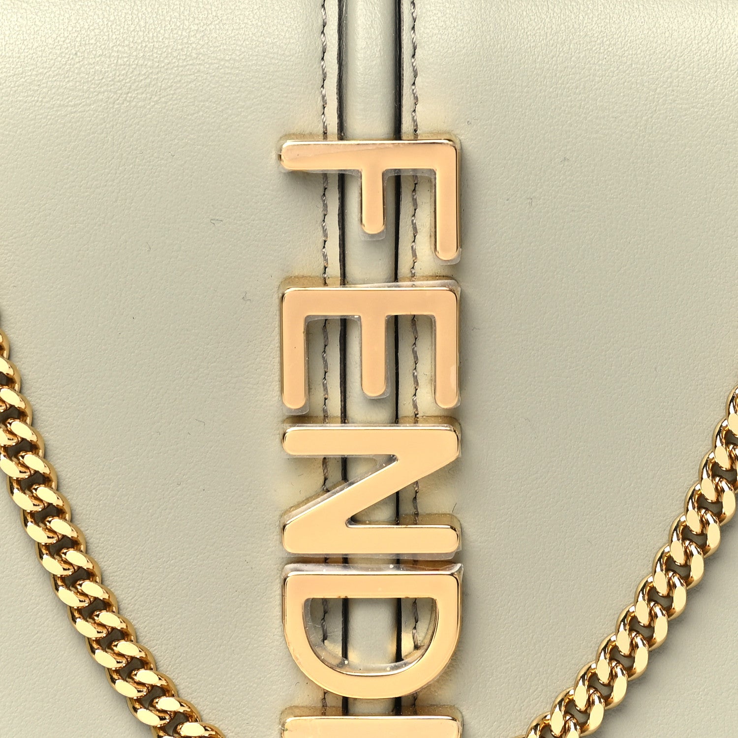 Fendi Vitello Grace Matte Fendigraphy Wallet on Chain Green Tea 8 of 10
