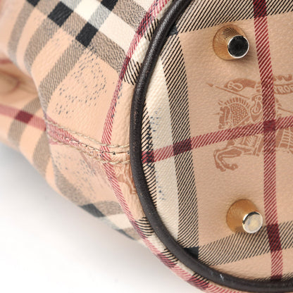 Burberry Haymarket Check Medium Tote Chocolate 11 of 16