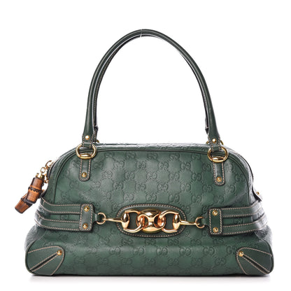 Gucci Guccissima Large Wave Boston Green 1 of 15
