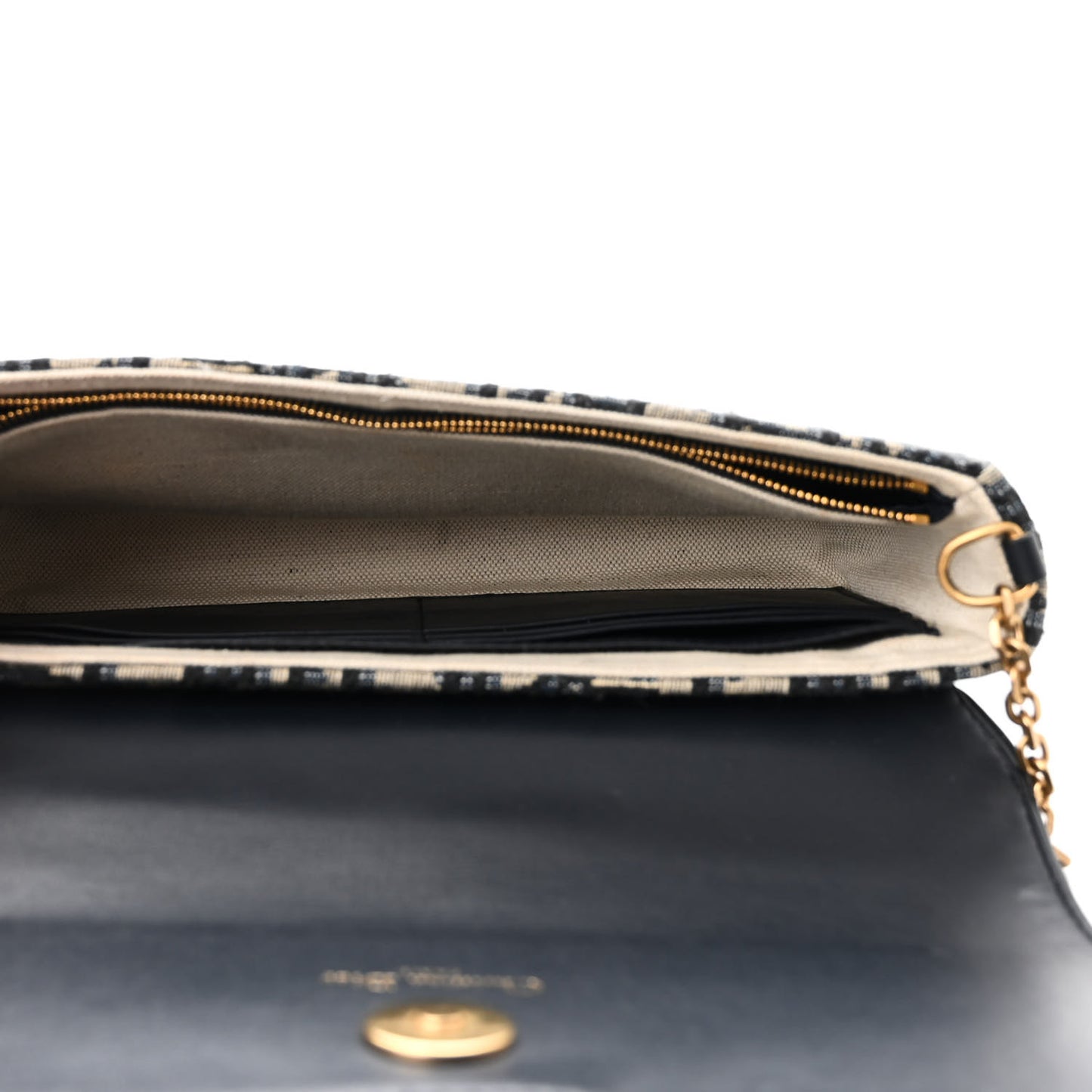 Oblique Saddle Chain Pouch Blue