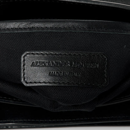 Alexander McQueen Calfskin Medium Twin Skull Chain Crossbody Black 6 of 11