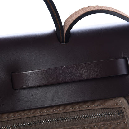 Hermes Vache Hunter Toile Herbag Zip 31 PM Etoupe Ebene 9 of 17