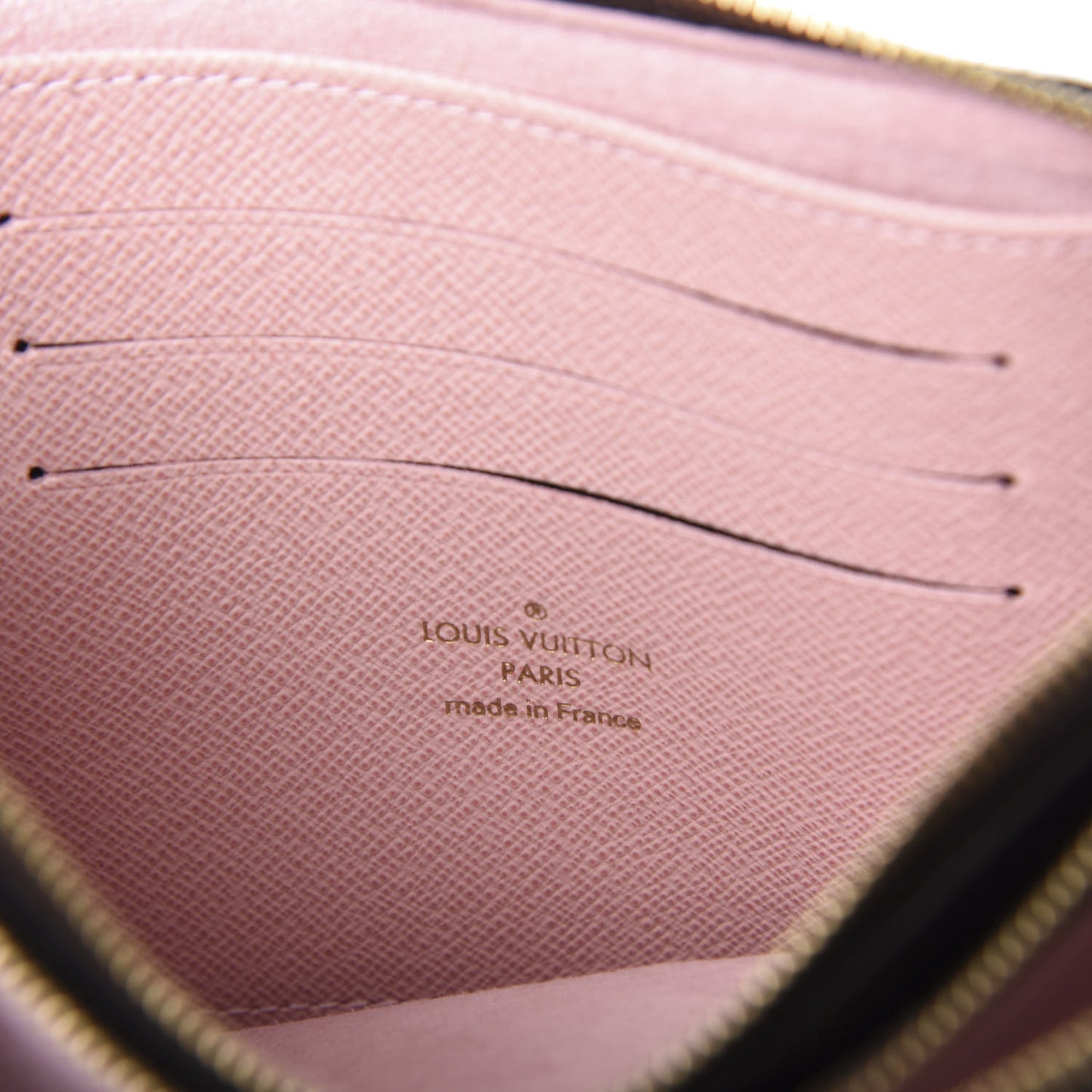 Monogram 2020 Christmas Animation Big Wheel Double Zip Pochette Rose Ballerine