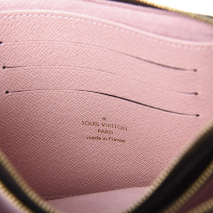 Louis Vuitton Monogram 2020 Christmas Animation Big Wheel Double Zip Pochette Rose Ballerine 6 of 9