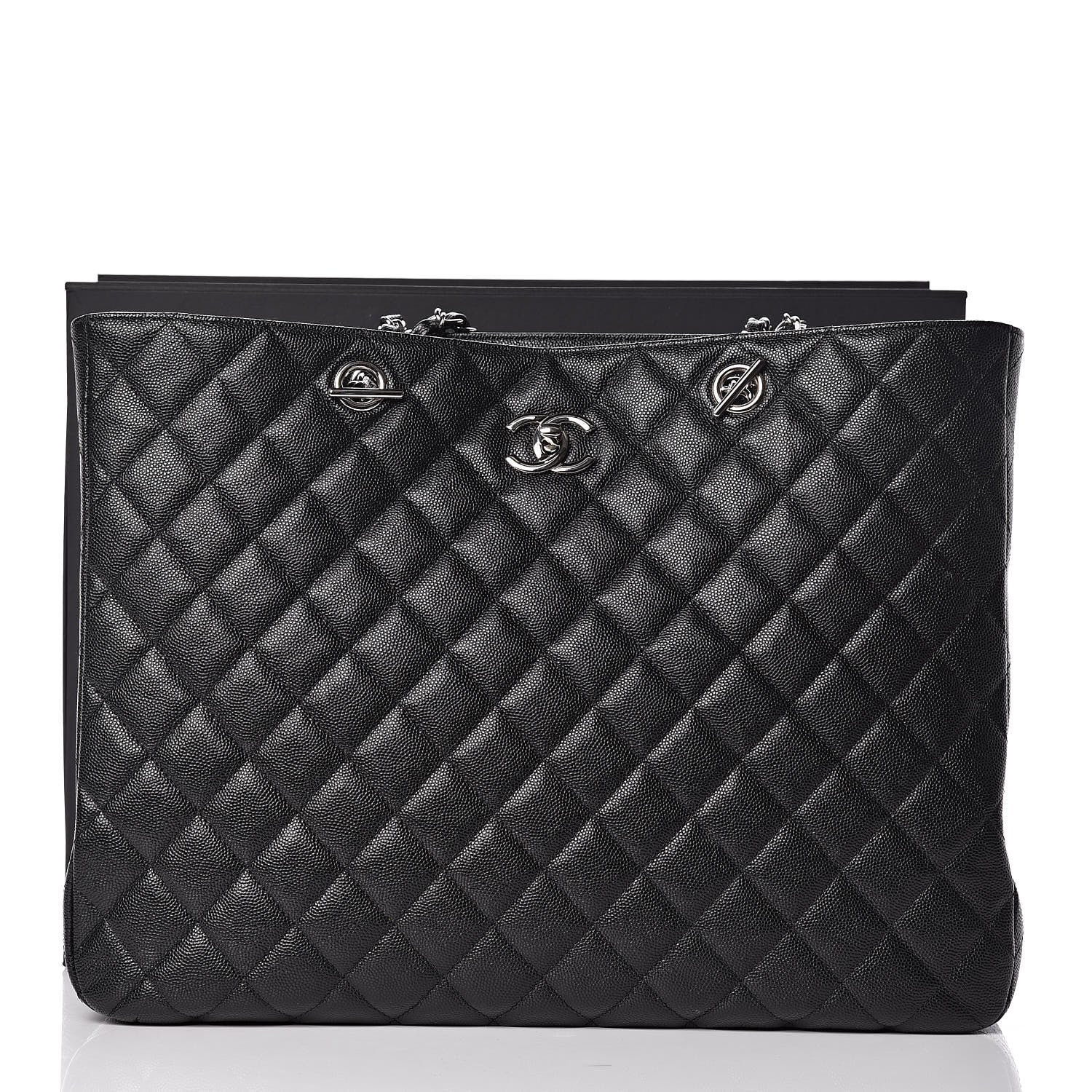 Chanel Caviar Quilted Large Classic Shopping Tote Black 11 of 11