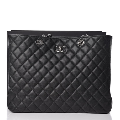 Chanel Caviar Quilted Large Classic Shopping Tote Black 11 of 11