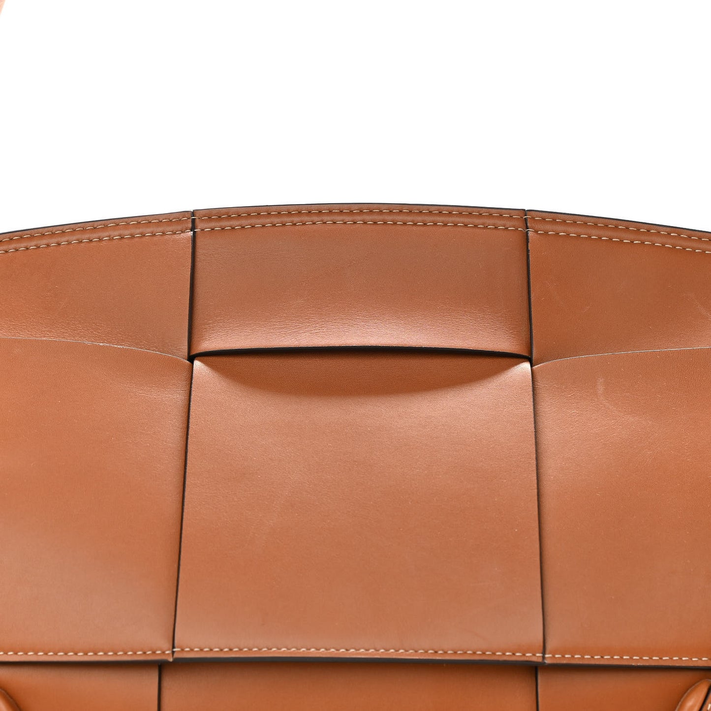 French Calfskin Maxi Intrecciato Large Arco Wood