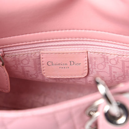 Christian Dior Lambskin Cannage Mini Lady Dior Rose Clair 7 of 13