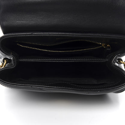 Saint Laurent Calfskin Y Quilted Monogram Toy Loulou Crossbody Bag Black 5 of 12