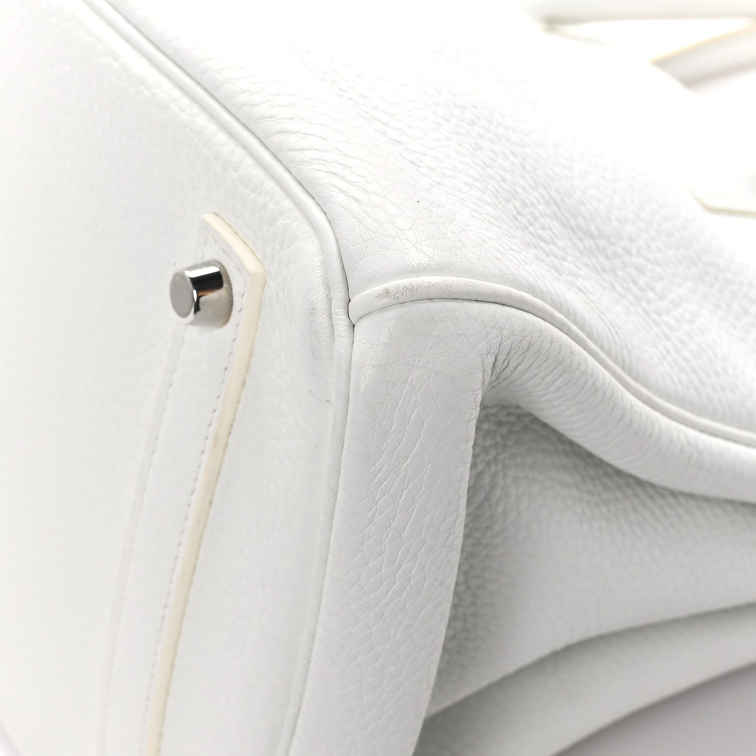 Hermes Taurillon Clemence BIRKIN 35 White 12 of 13
