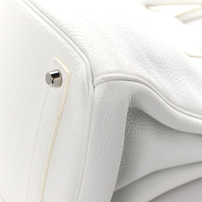 Hermes Taurillon Clemence BIRKIN 35 White 12 of 13