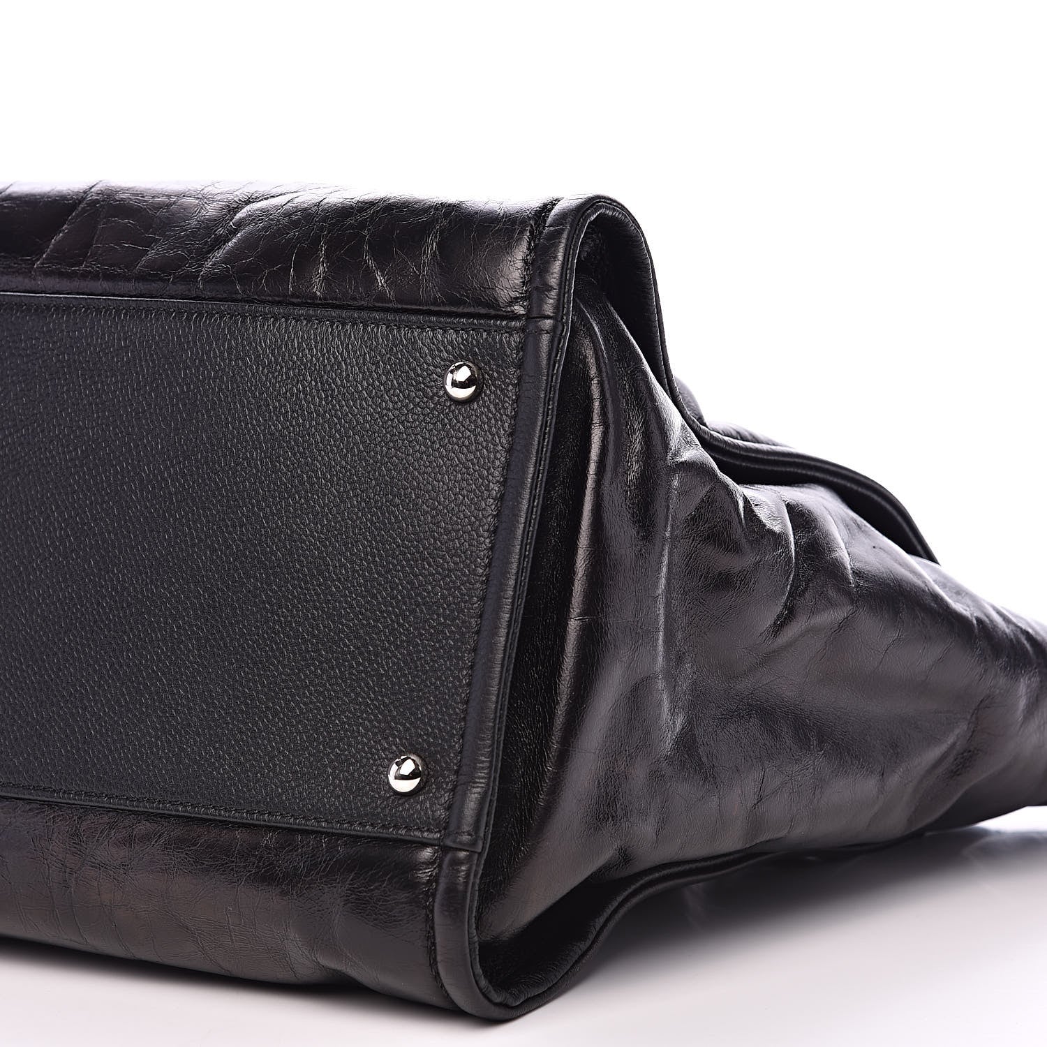 Chanel Glazed Calfskin Large Deauville Tote Black 10 of 12
