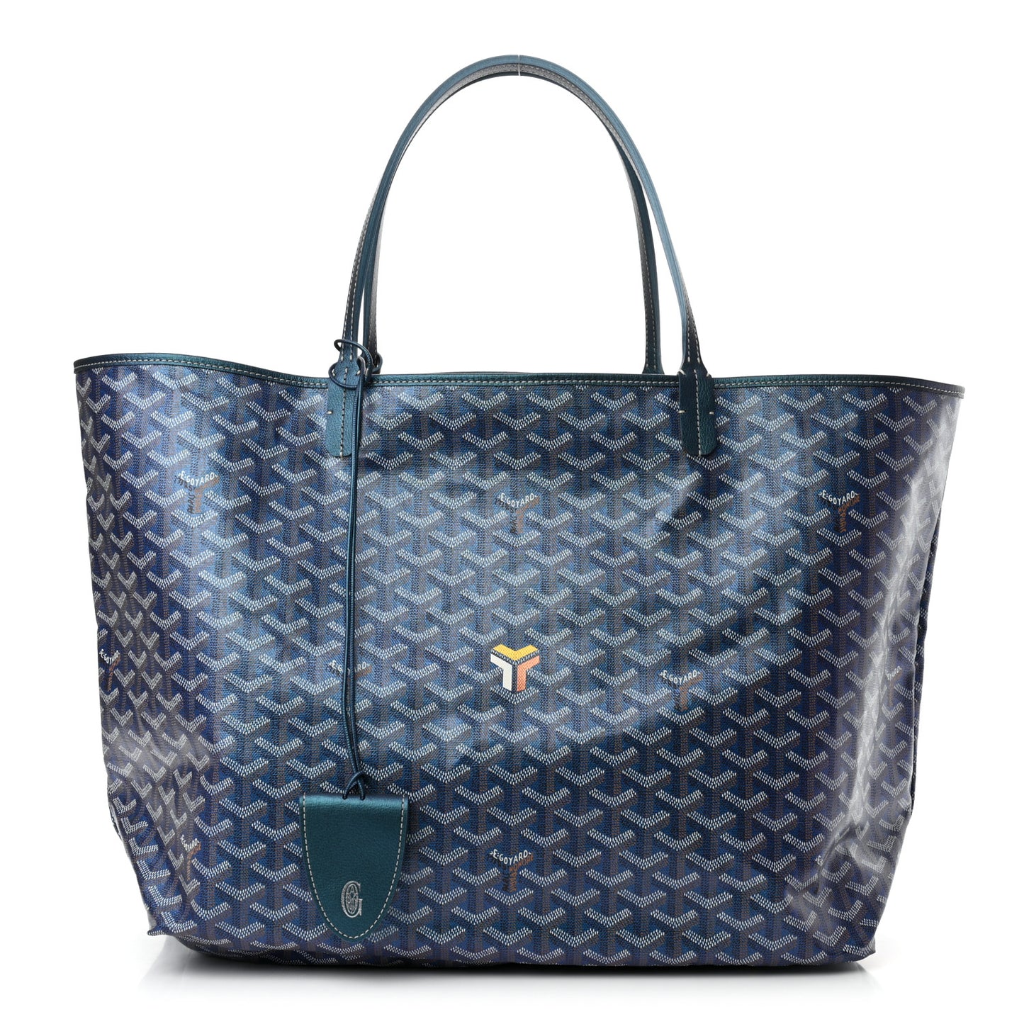 Iridescent Goyardine Saint Louis GM Pearly Blue