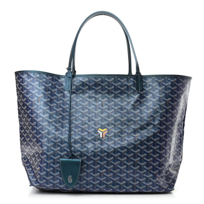 Goyard Iridescent Goyardine Saint Louis GM Pearly Blue 1 of 12