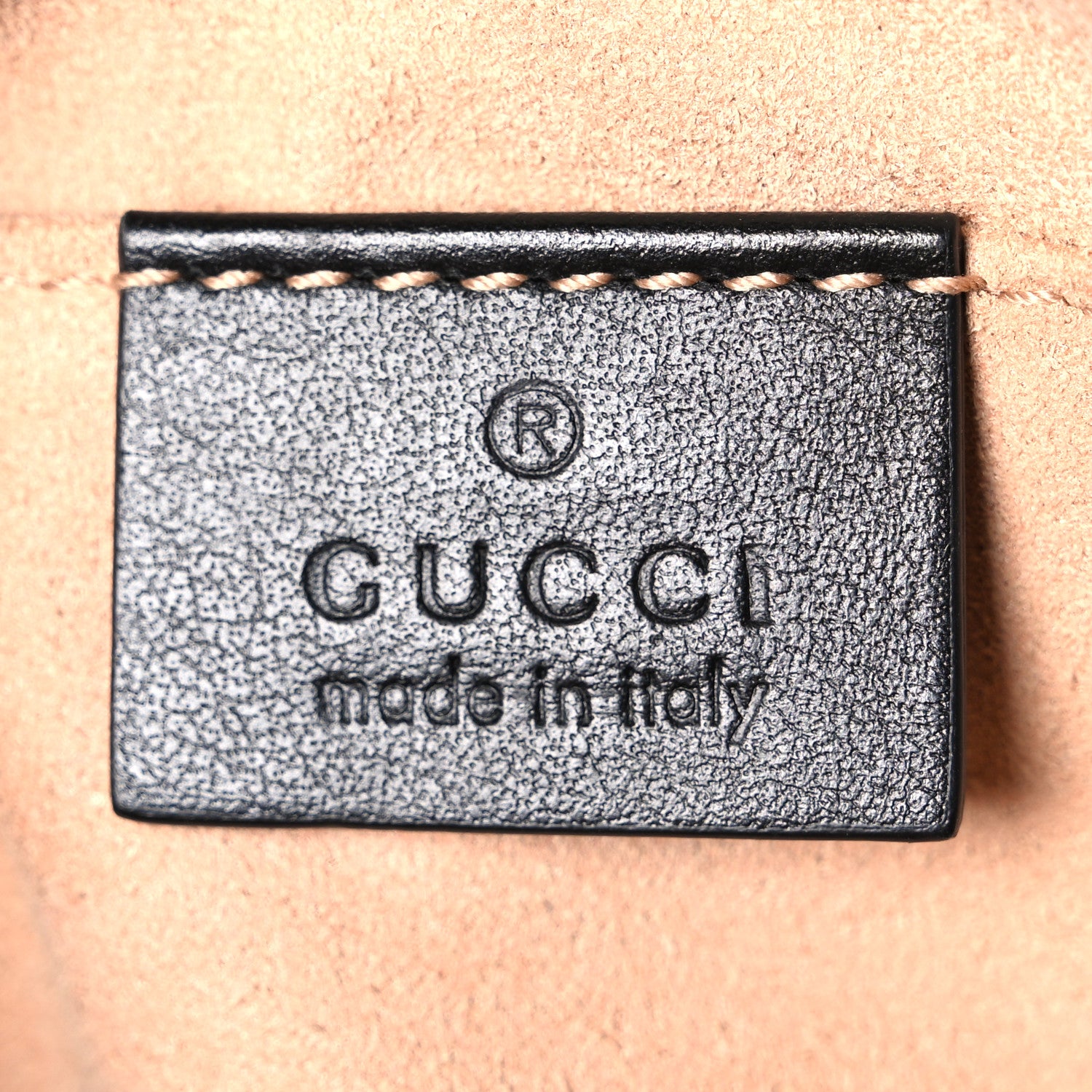 Gucci Calfskin Matelasse Mini GG Marmont Chain Shoulder Bag Black 6 of 10