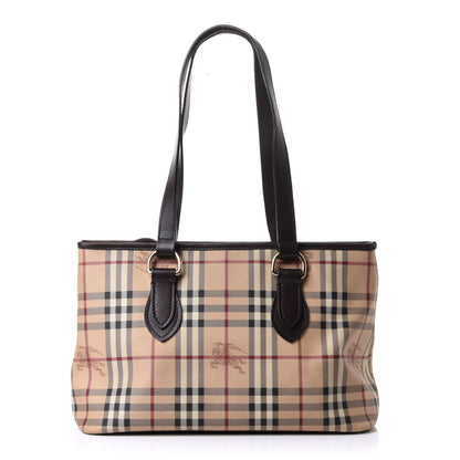 Burberry Haymarket Check Medium Regent Tote Chocolate 1 of 12