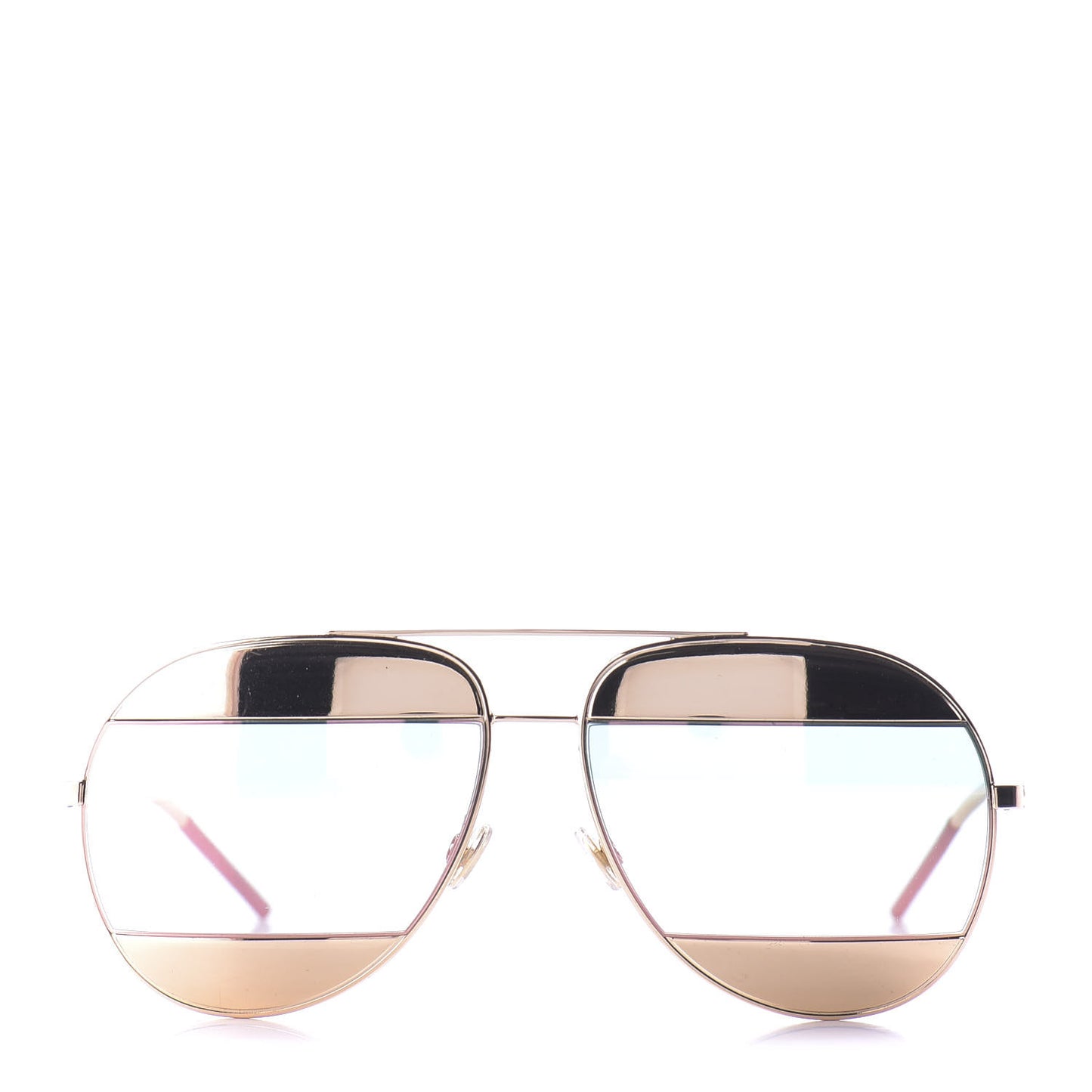 Split 1 Aviator Sunglasses Gold