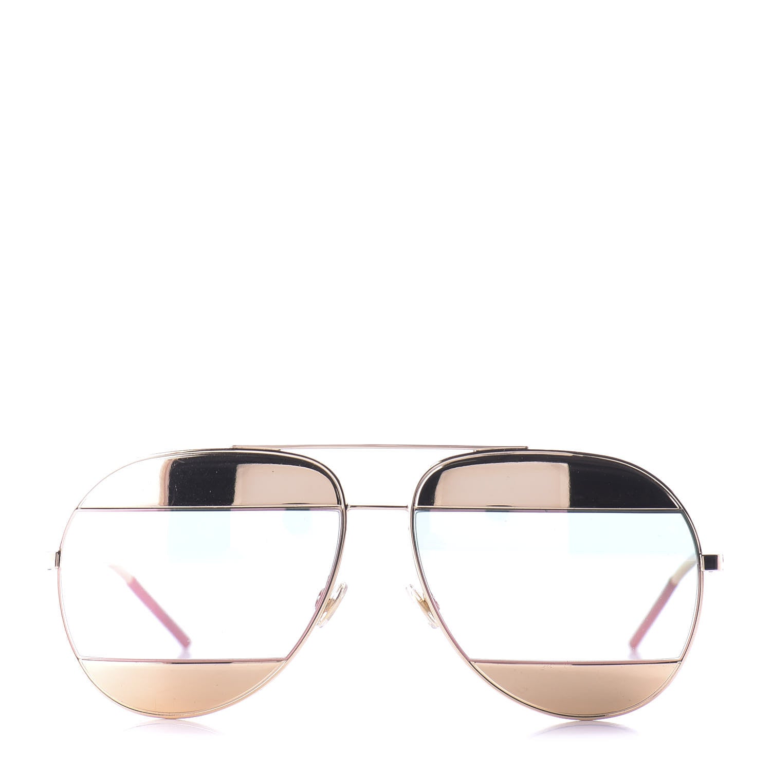 Christian Dior Split 1 Aviator Sunglasses Gold 2 of 11