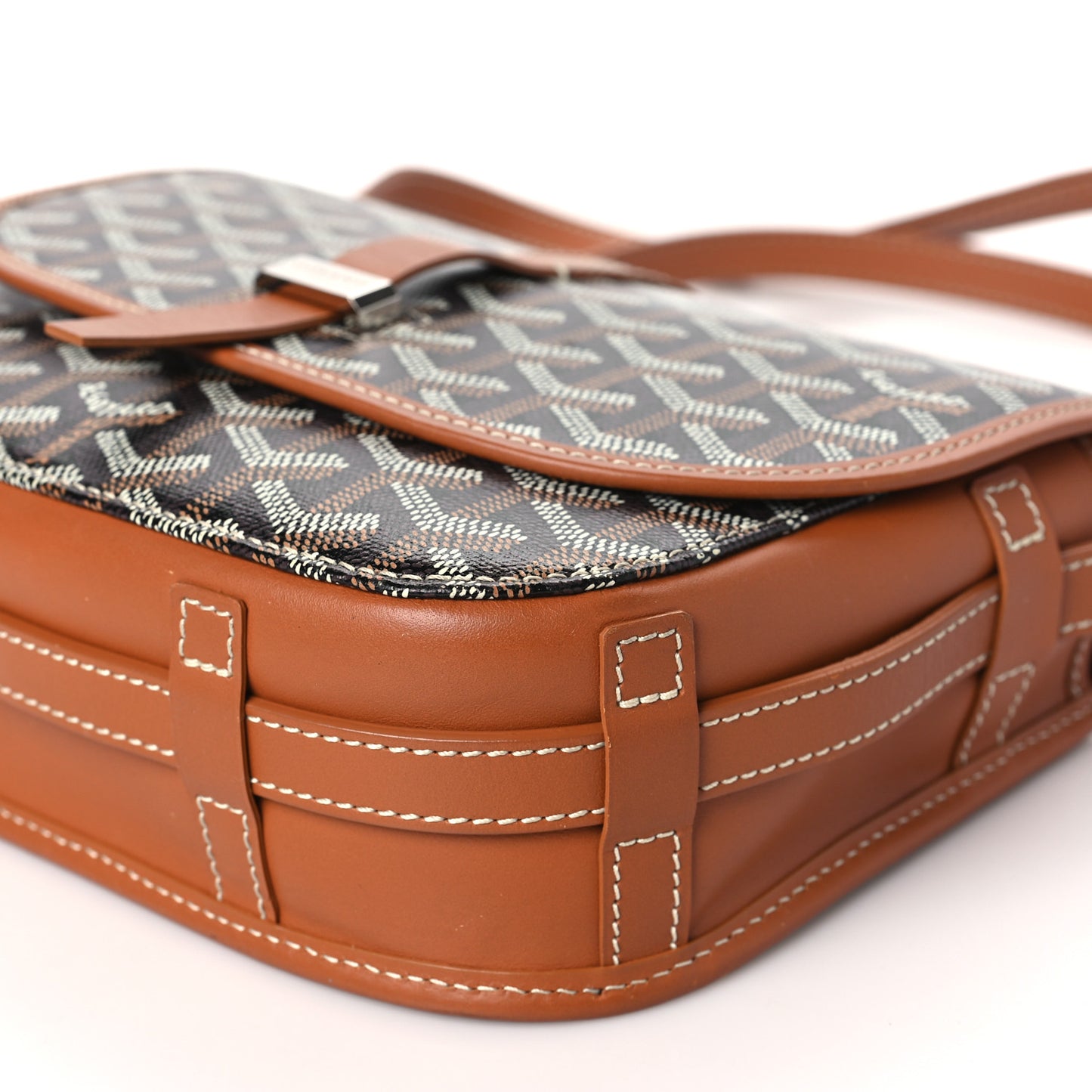 Goyardine Belvedere II PM Messenger Bag Black Gold