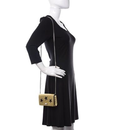 Stella McCartney Metallic Alter Nappa Star Flap Shoulder Bag Gold 3 of 12