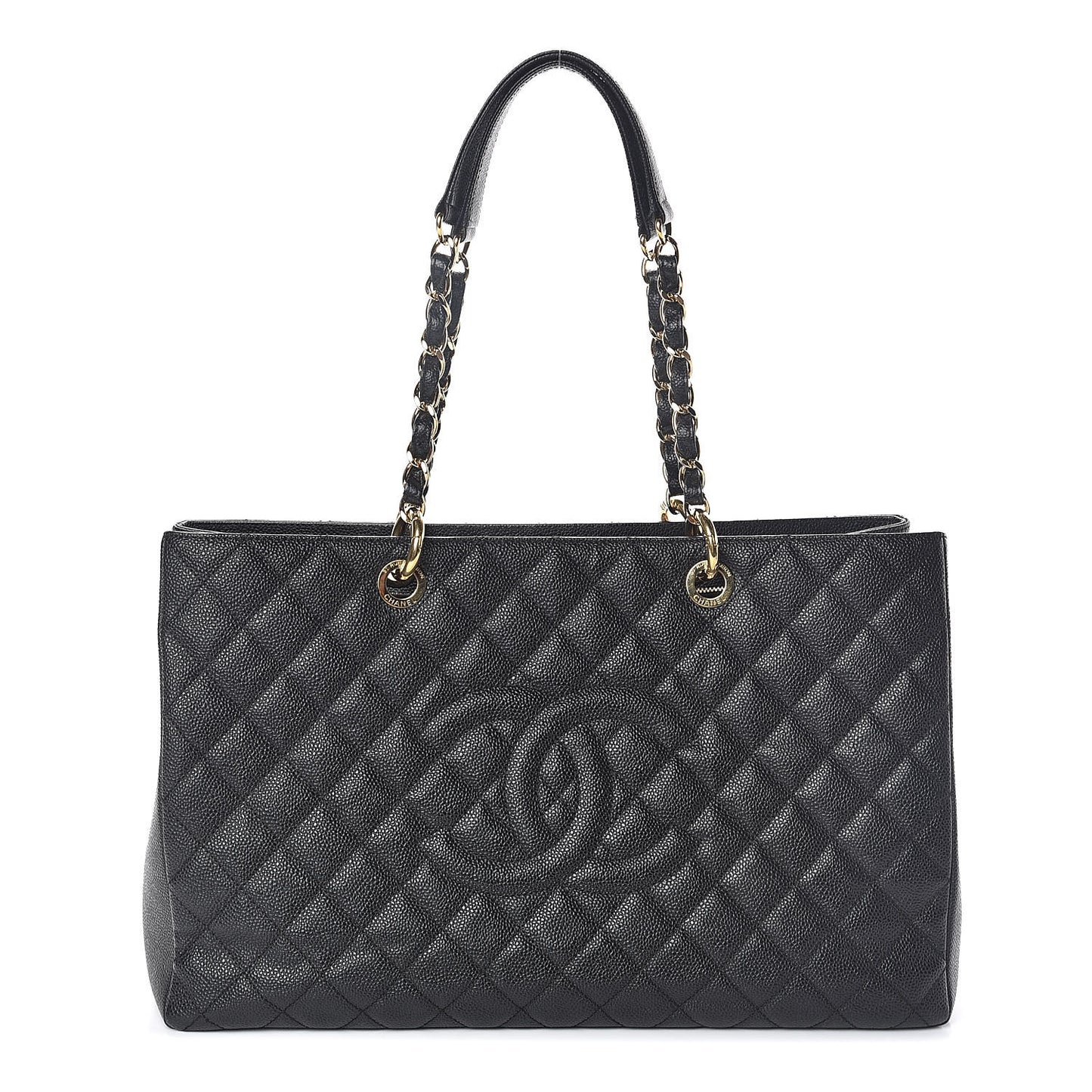 Caviar Quilted XL Grand Shopping Tote GST Black