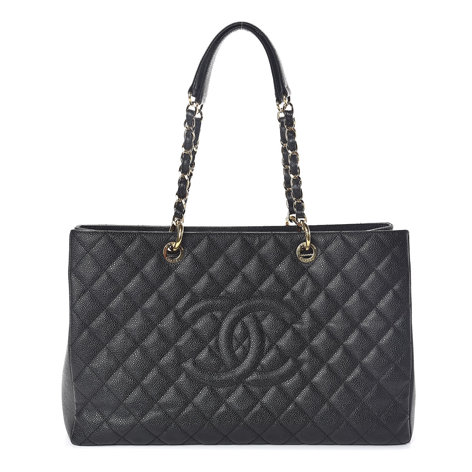 Chanel Caviar Quilted XL Grand Shopping Tote GST Black 1 of 10