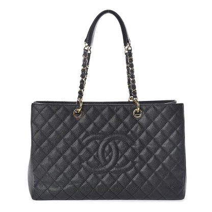 Chanel Caviar Quilted XL Grand Shopping Tote GST Black 1 of 10
