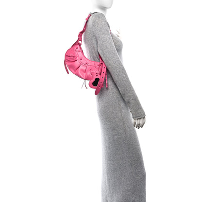 Balenciaga Smooth Calfskin Monochrome Le Cagole Shoulder Bag XS Hot Pink 2 of 10