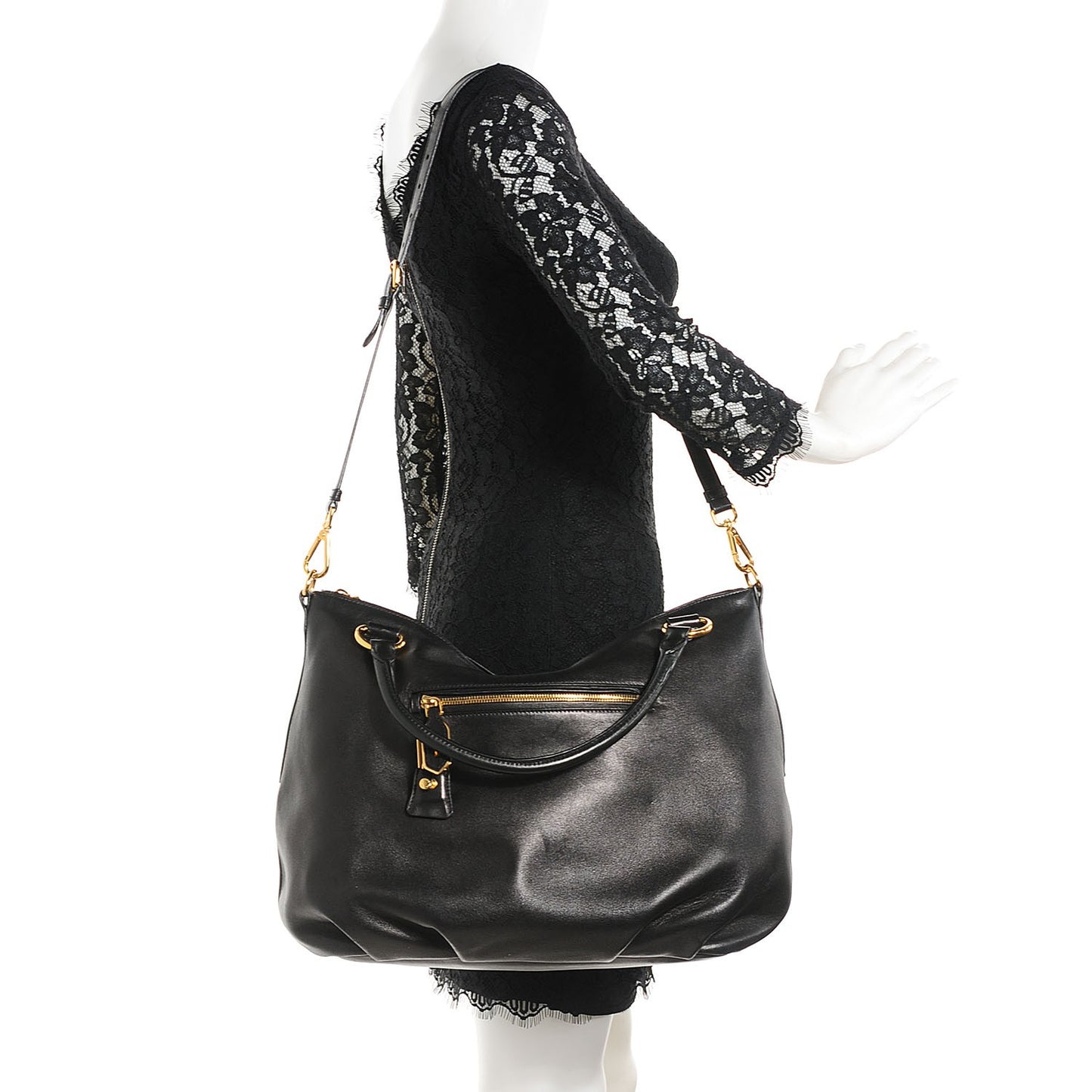 Nappa Shoulder Bag Nero Black