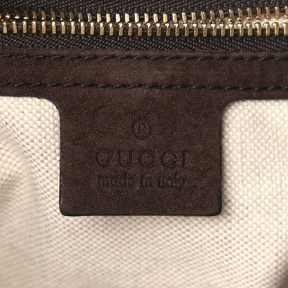 Gucci Monogram Web New Jackie Shoulder Bag Dark Brown 6 of 12