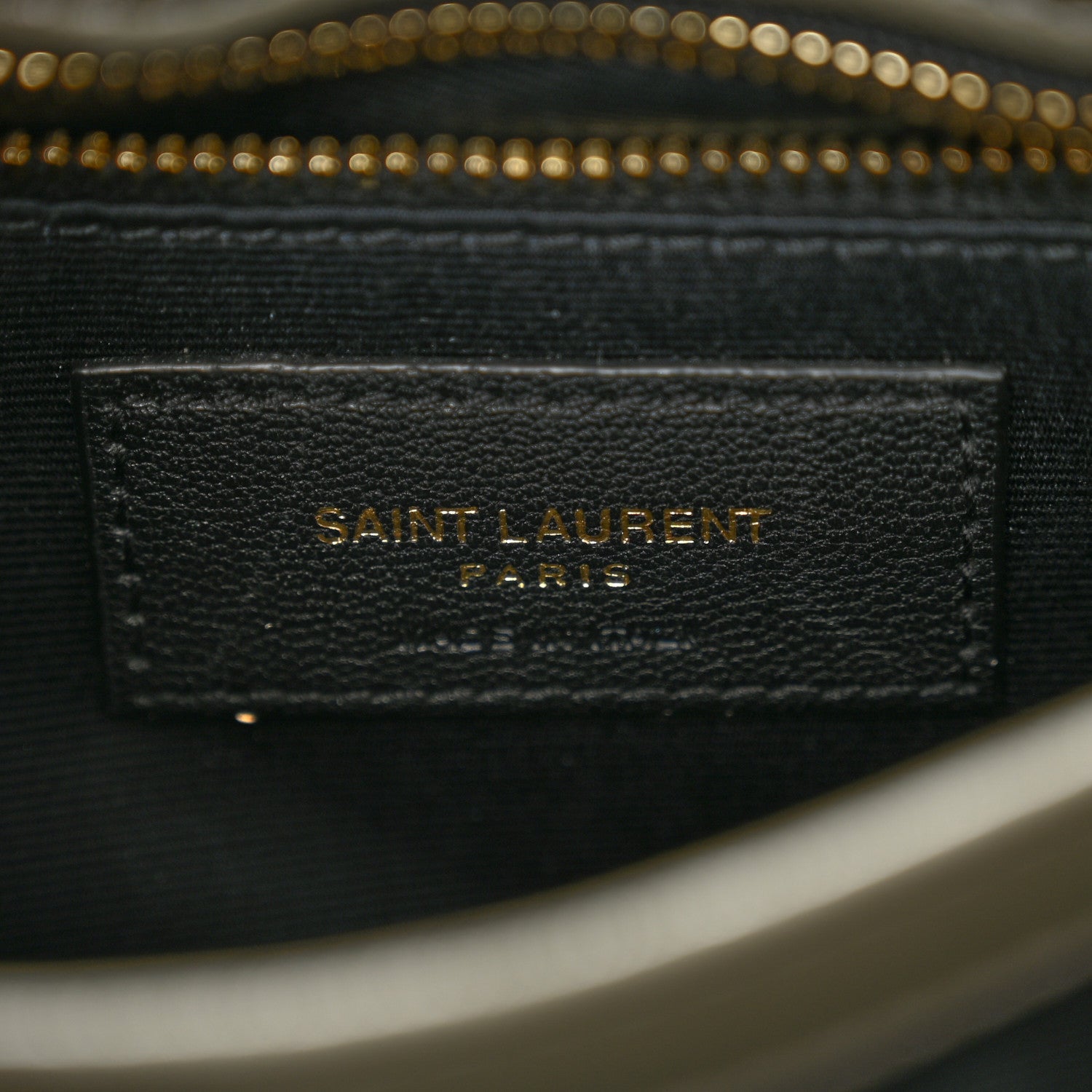 Saint Laurent Calfskin Y Quilted Monogram Toy Loulou Crossbody Bag Grey Kaki 7 of 11