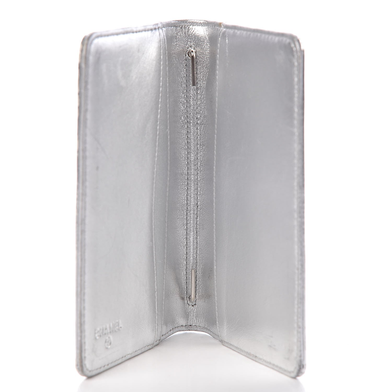 Chanel Metallic Patent Lucky Symbols Agenda Cover Silver 5 of 21