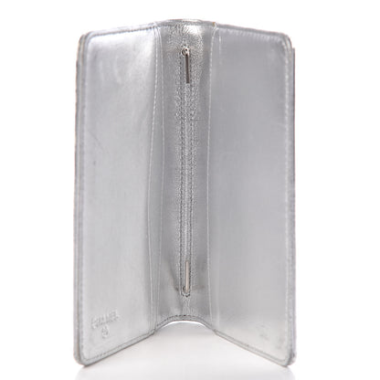 Chanel Metallic Patent Lucky Symbols Agenda Cover Silver 5 of 21