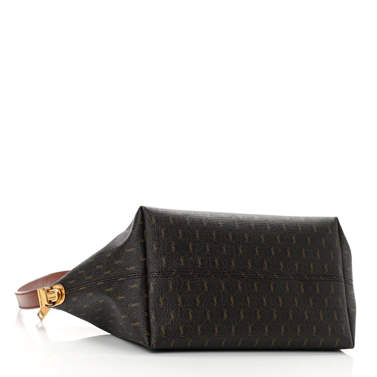 Canvas Smooth Calfskin Le Monogramme Crossbody Bag Chestnut