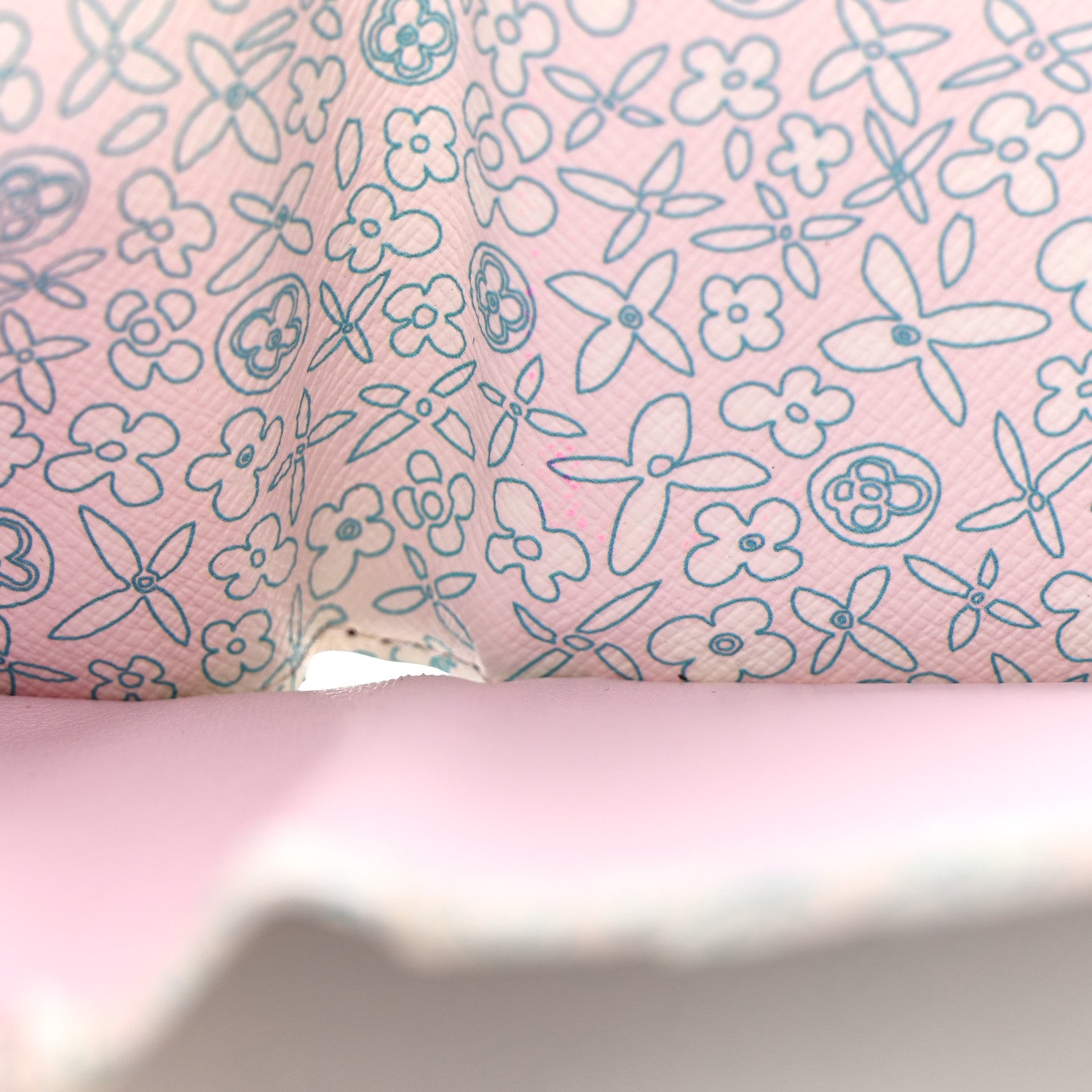 Louis Vuitton Monogram Fleuri Elise Wallet Rose 13 of 15