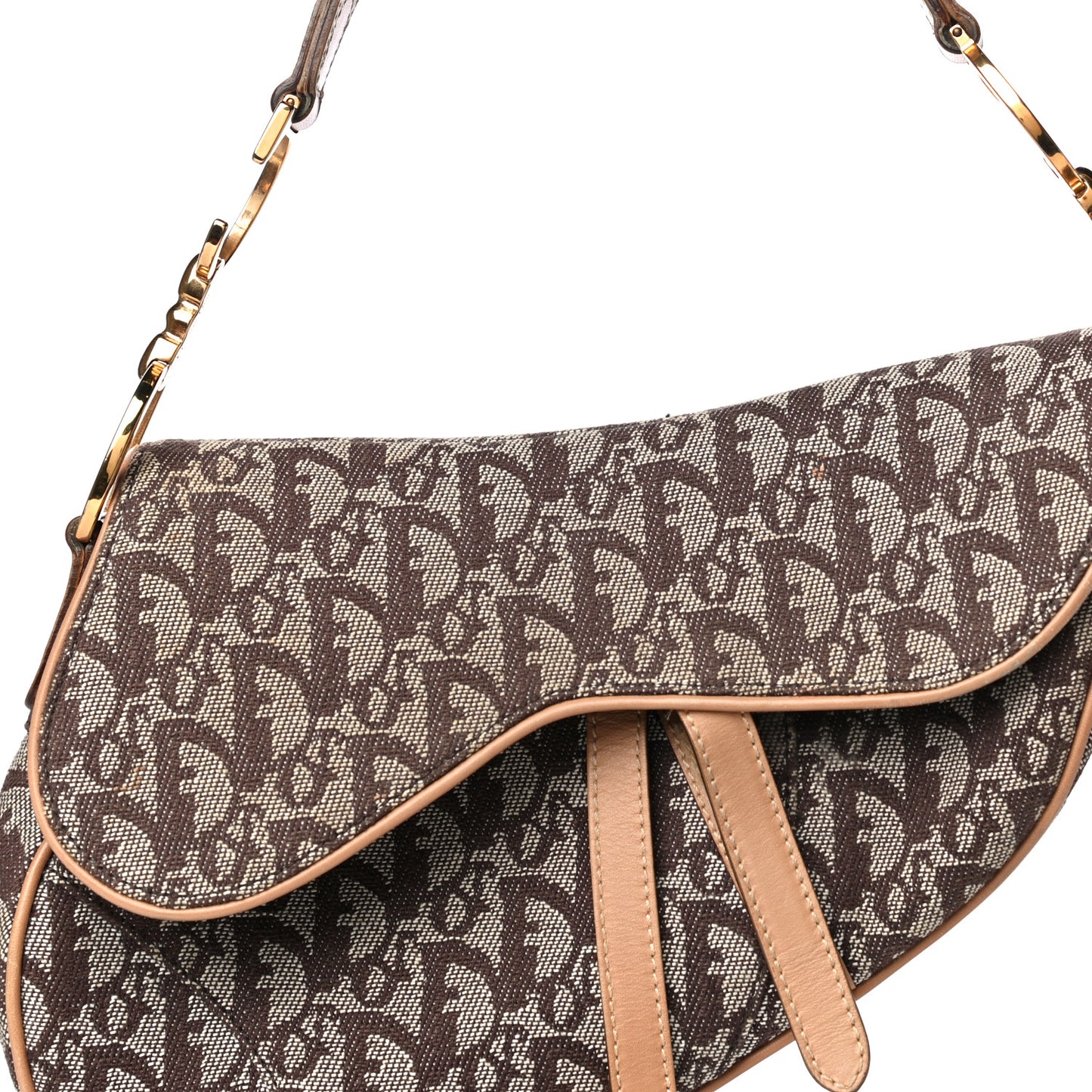 Monogram Saddle Bag Brown