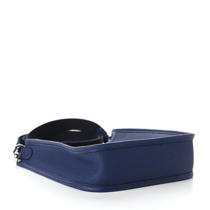 Hermes Taurillon Clemence Amazone Evelyne TPM Blue Saphir Blue Indigo 4 of 11