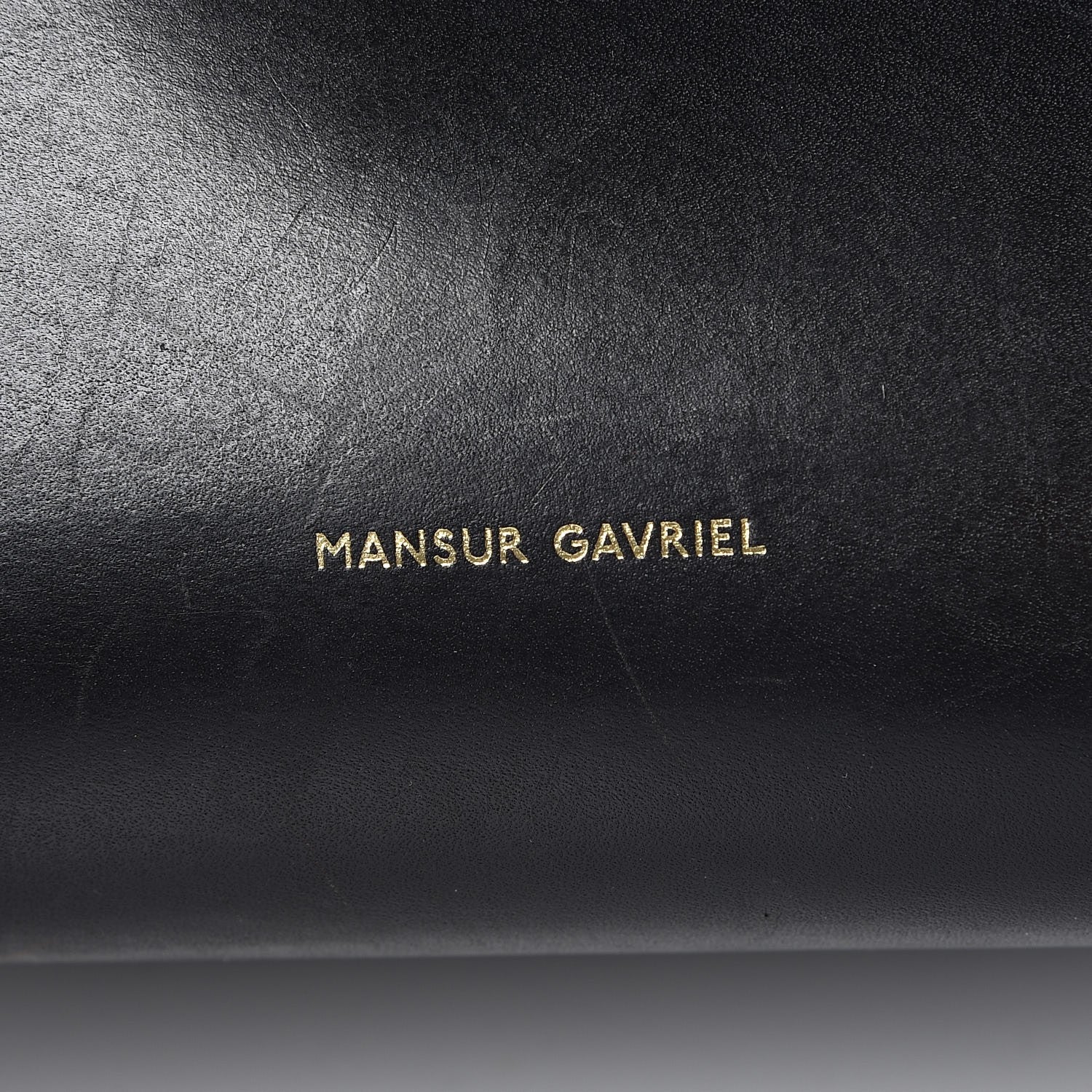 Mansur Gavriel Calfskin Mini Bucket Bag Black Argento 6 of 18