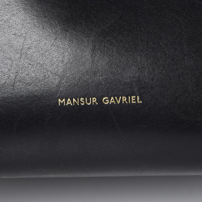 Mansur Gavriel Calfskin Mini Bucket Bag Black Argento 6 of 18