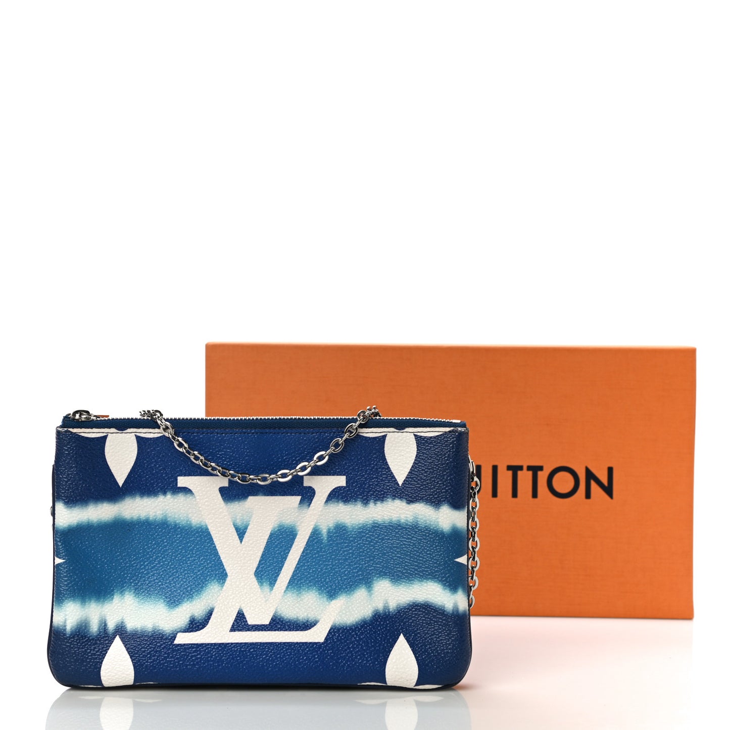 Monogram Giant Escale Double Zip Pochette Blue