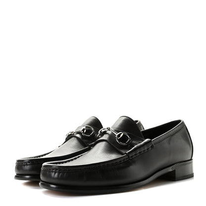 Gucci Laredo Calfskin Mens Horsebit Loafers 10.5 Dark Brown 2 of 14