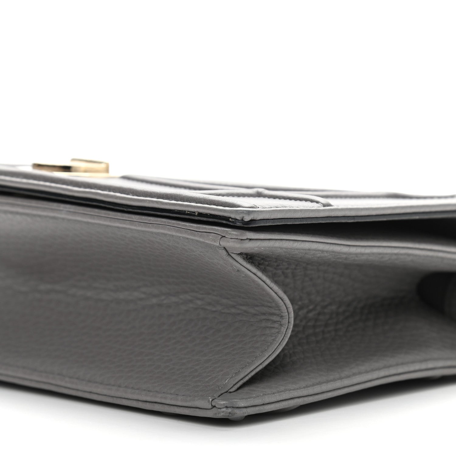 Christian Dior Grained Calfskin Medium Diorama Flap Bag Grey 8 of 9