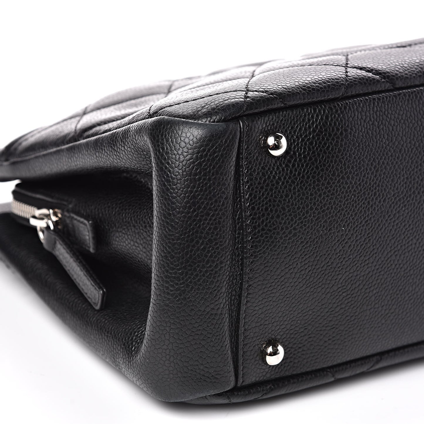 Caviar Quilted Timeless CC Soft Tote Black