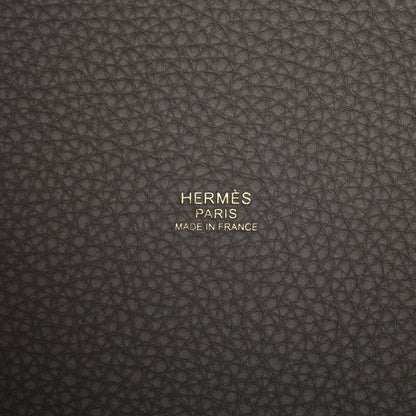 Hermes Taurillon Clemence Picotin Lock 18 PM Gris Meyer 6 of 10