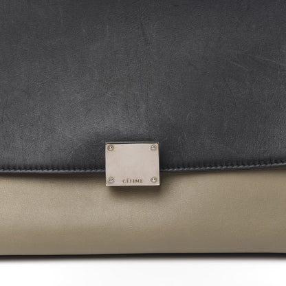Celine Smooth Calfskin Suede Medium Tri-Color Trapeze Orange 8 of 8