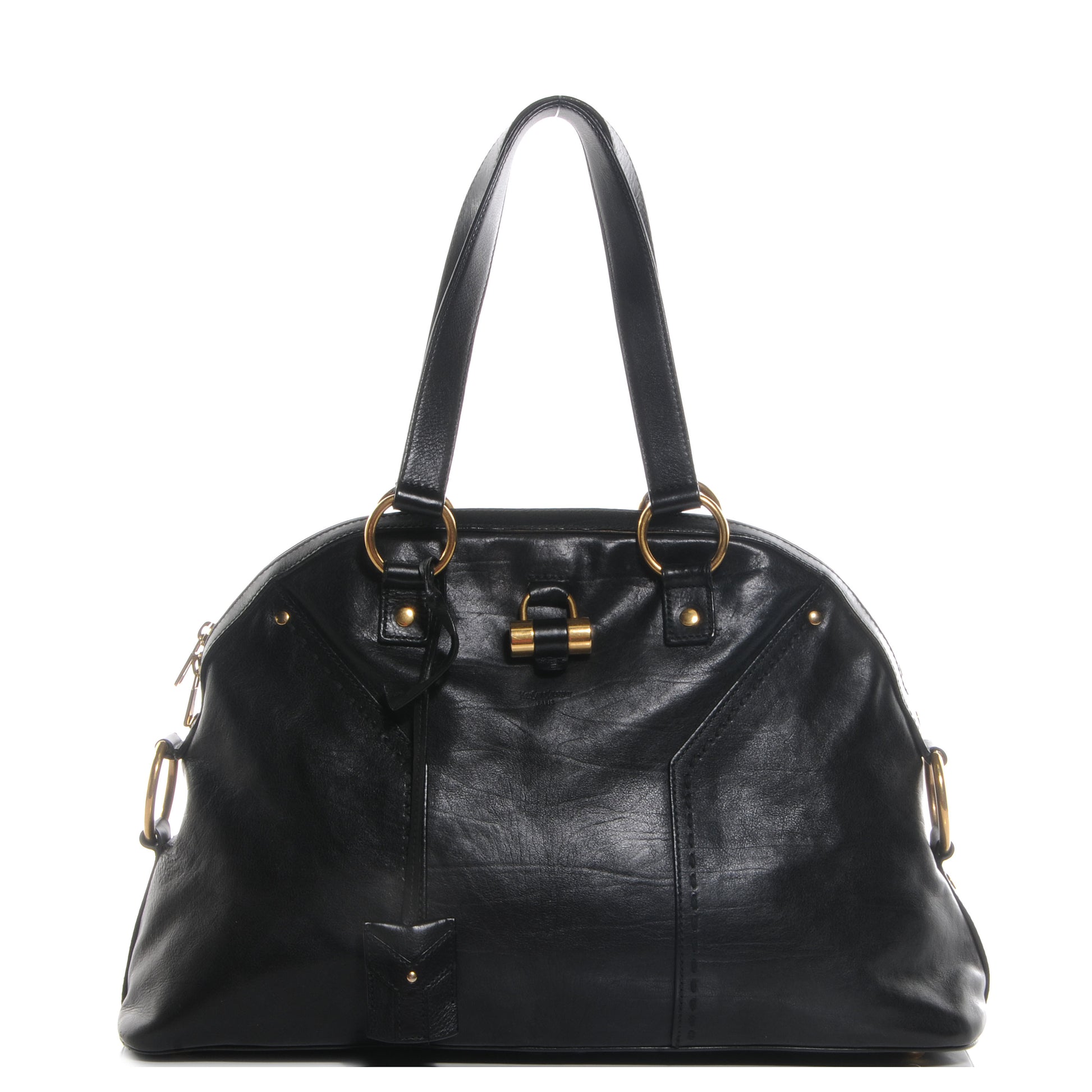 Saint Laurent Leather Large Muse Black 1 of 9