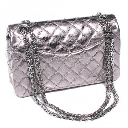 Chanel Aged Calfskin 2.55 Reissue 225 Flap Dark Silver 3 of 7
