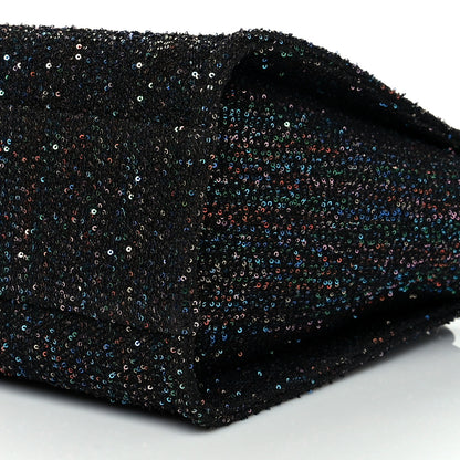Chanel Calfskin Sequin Small Deauville Tote Black 10 of 10