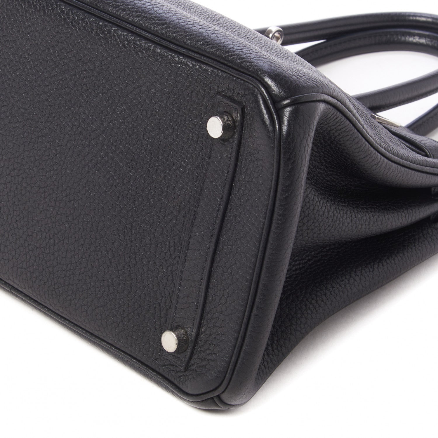Hermes Taurillon Clemence Birkin 30 Black 7 of 27