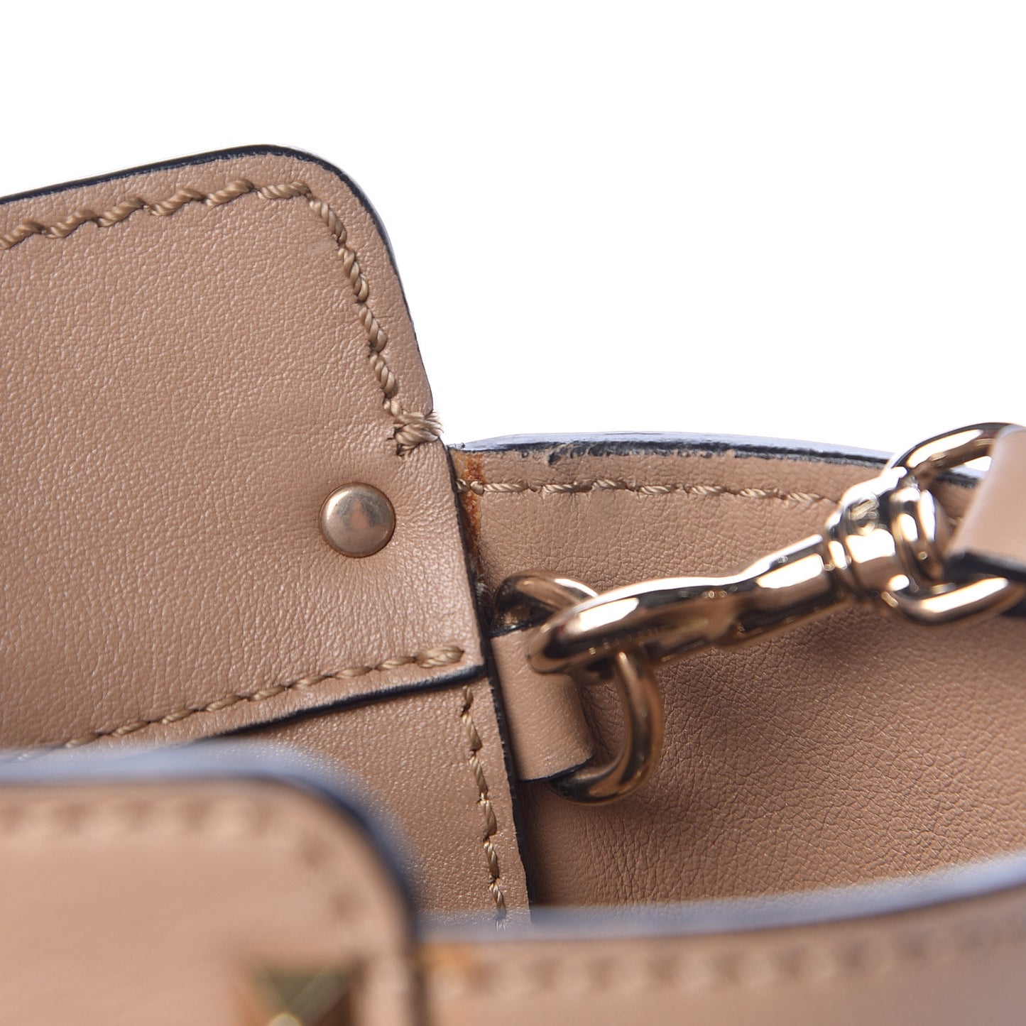 Vitello Rockstud Double Handle Tote Alpaca